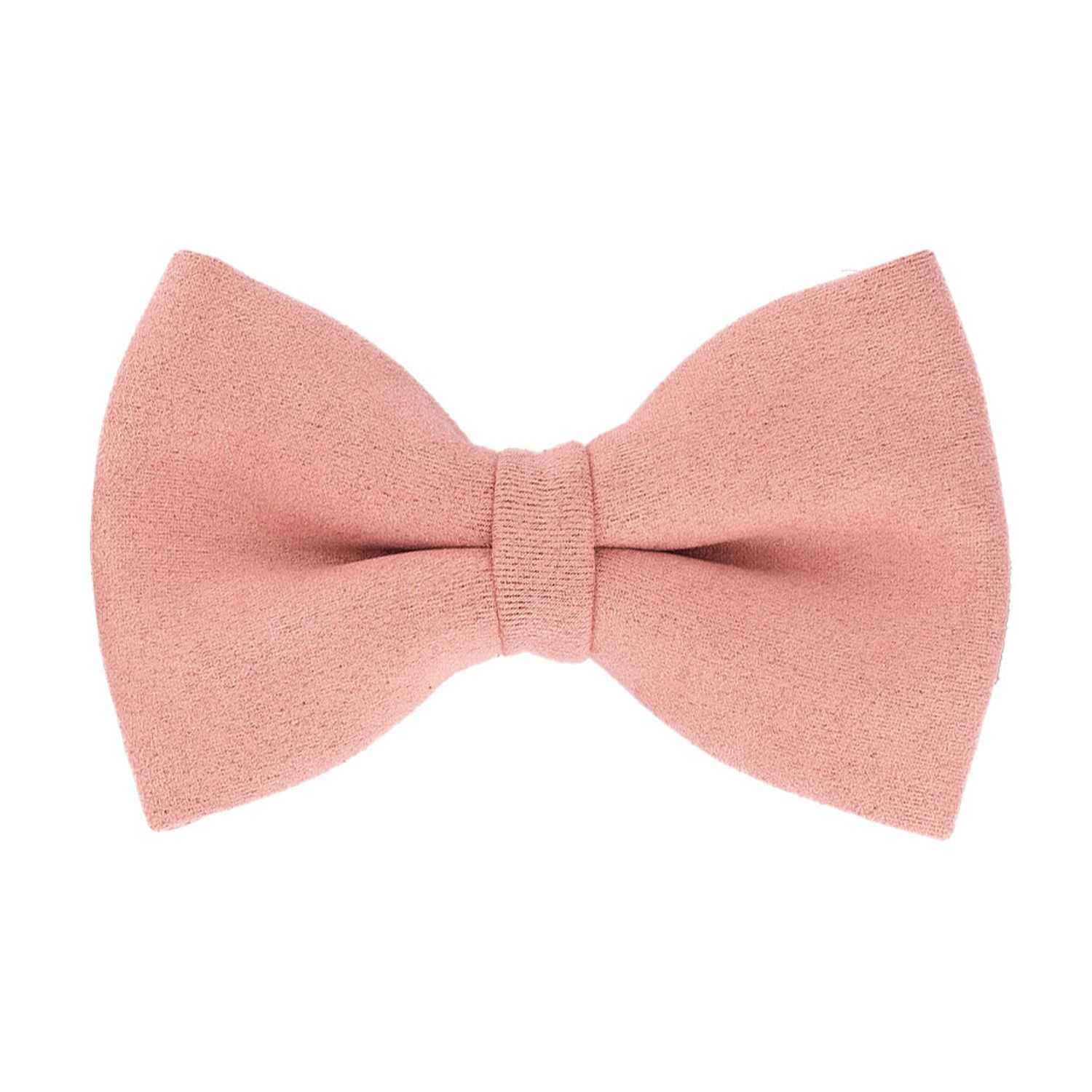 Pink Suede Pre-Tied Bow Tie for Men