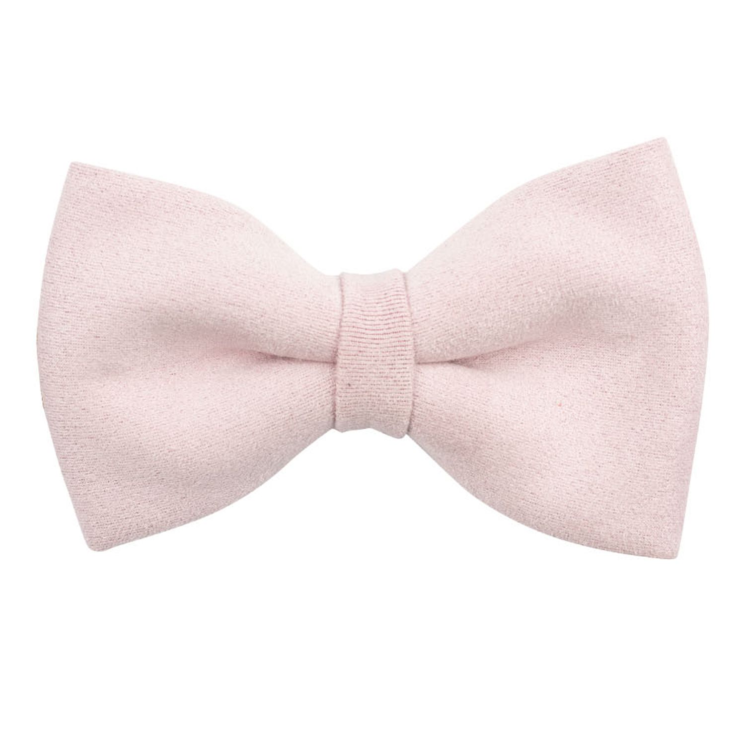 Pink Suede Pre-Tied Bow Tie for Men