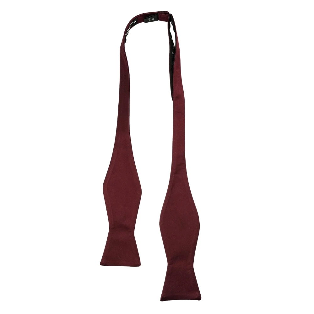 Burgundy Self-Tie Bow Tie for Men
