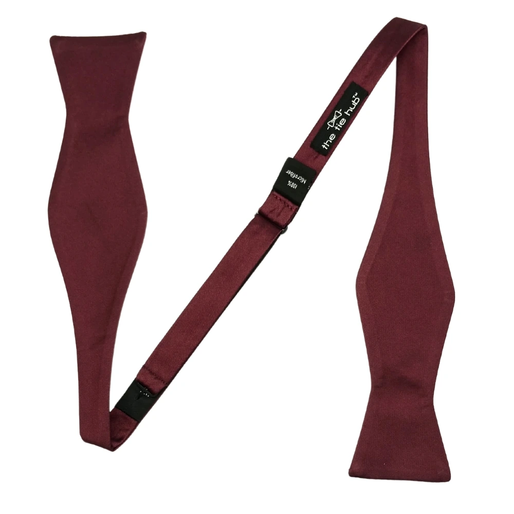 Burgundy Self-Tie Bow Tie for Men