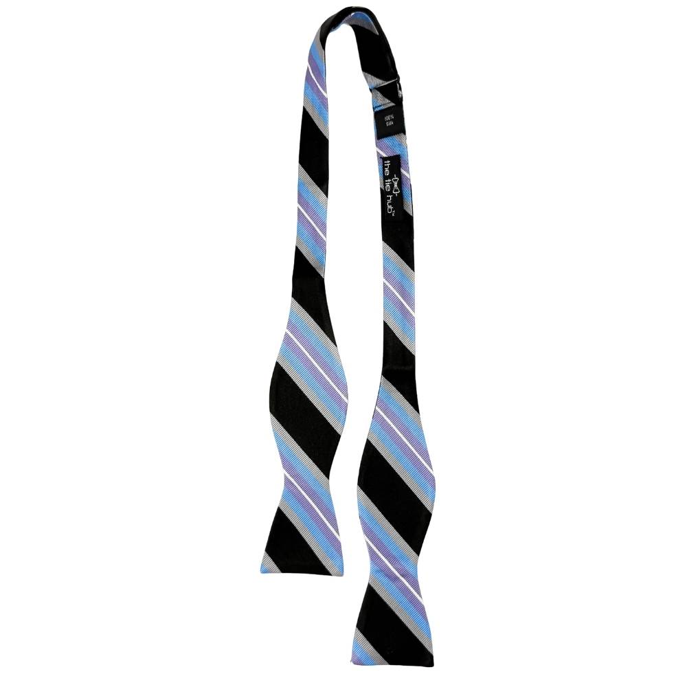 Multi Striped Silk Self-Tie Bow Tie for Men