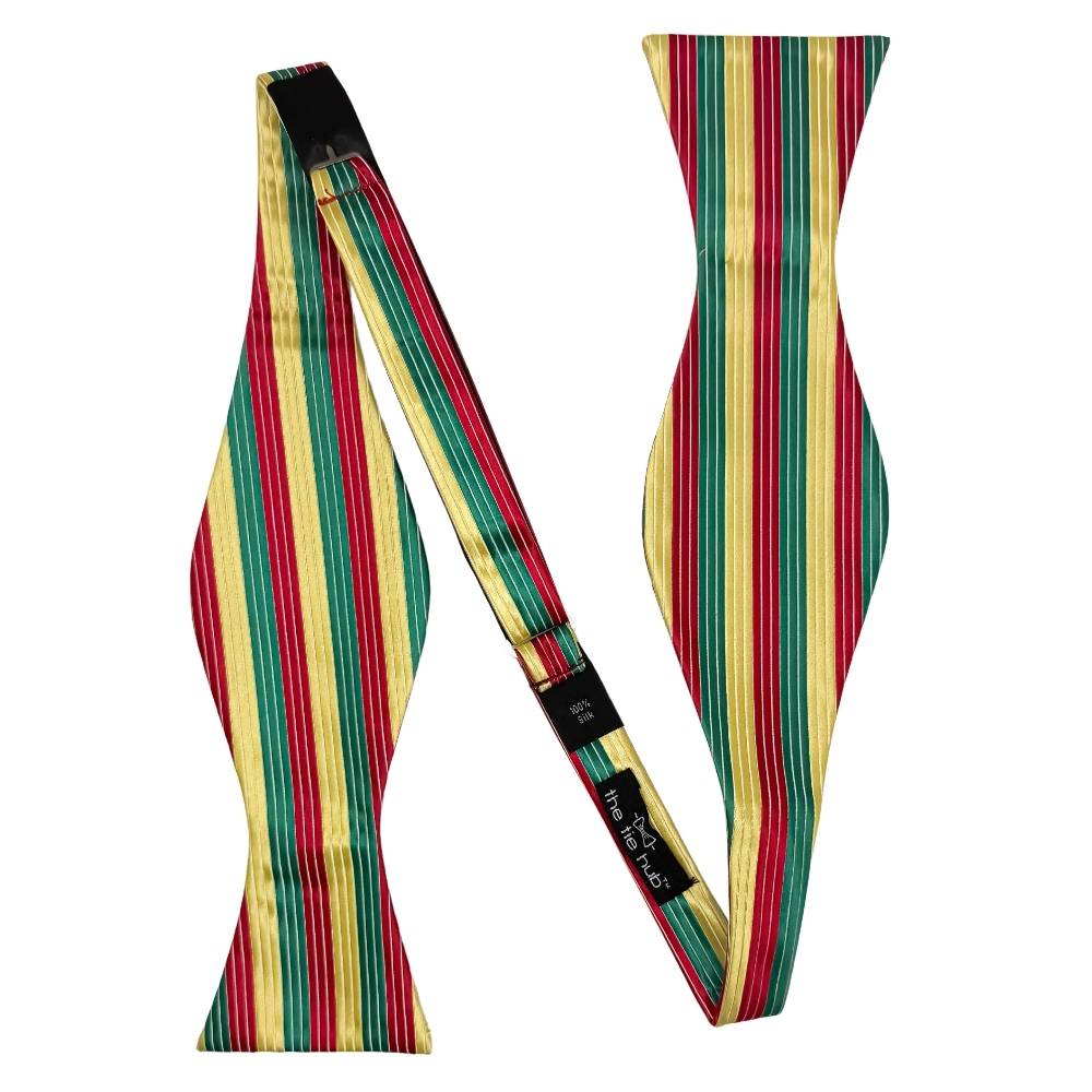 Multi Striped Silk Self-Tie Bow Tie for Men