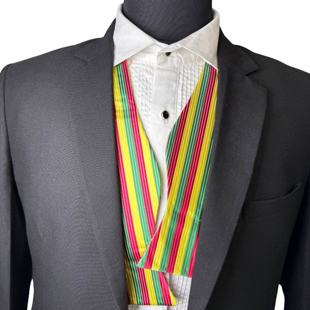 Multi Striped Silk Self-Tie Bow Tie for Men