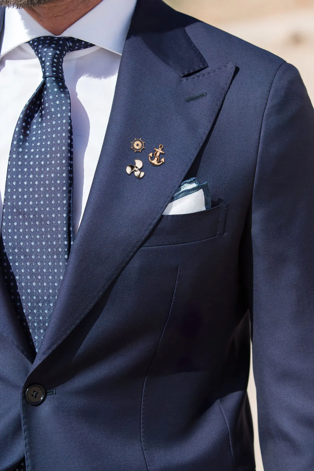 3 Piece Brooch (Set of 3) for Men