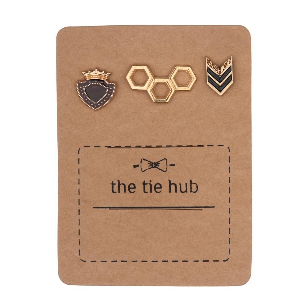 3 Piece Brooch (Set of 3) for Men