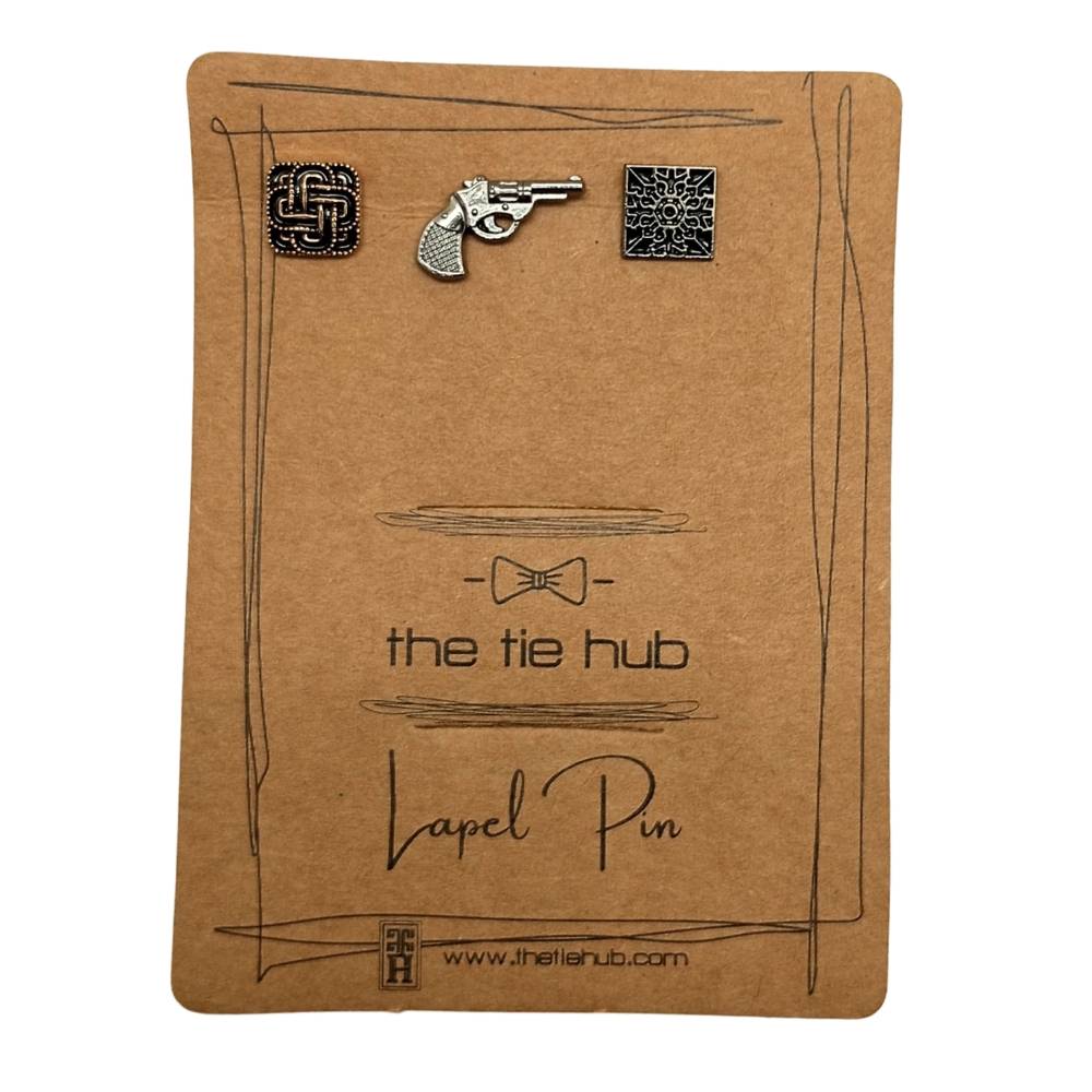 Vintage-Inspired Lapel Pin (Set of 3) with Edgy Charm for Men