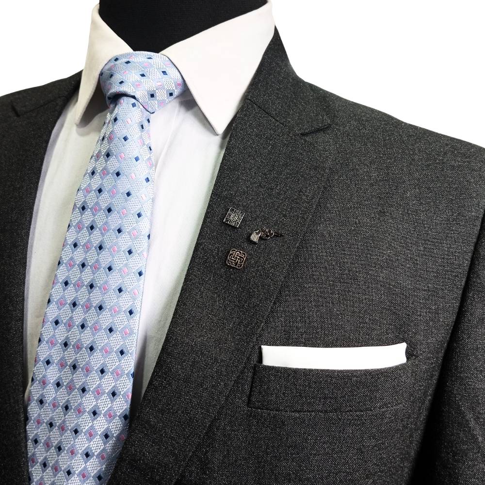Vintage-Inspired Lapel Pin (Set of 3) with Edgy Charm for Men
