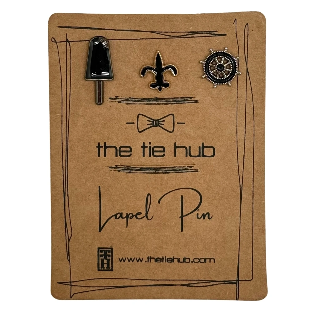 Black Lapel Pin Combo Set for Men
