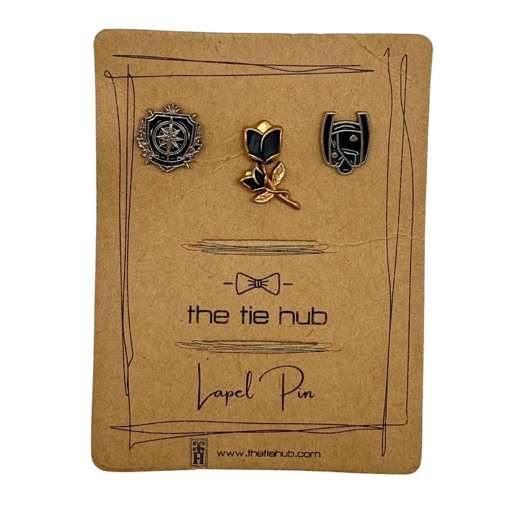 3 Piece Brooch (Set of 3) for Men