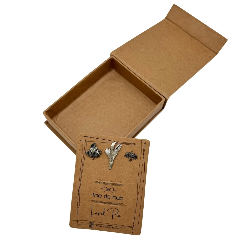 Silver Lapel Pin Combo Set for Men