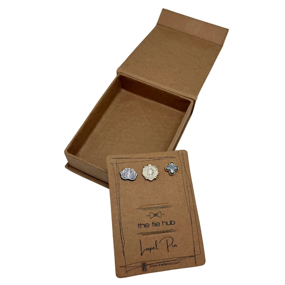 Silver Lapel Pin Combo Set for Men