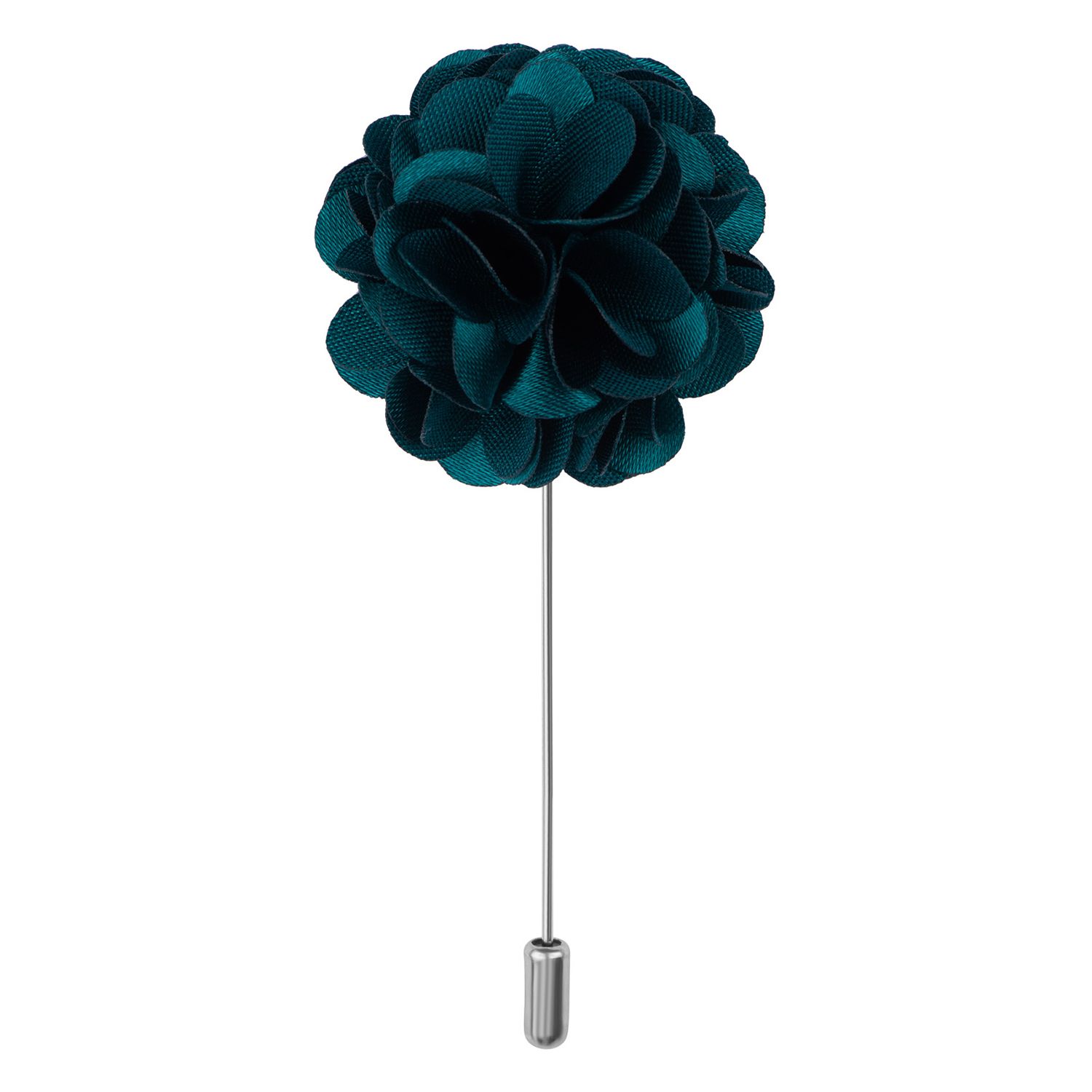 Green Marigold Flower Lapel Pin for Men