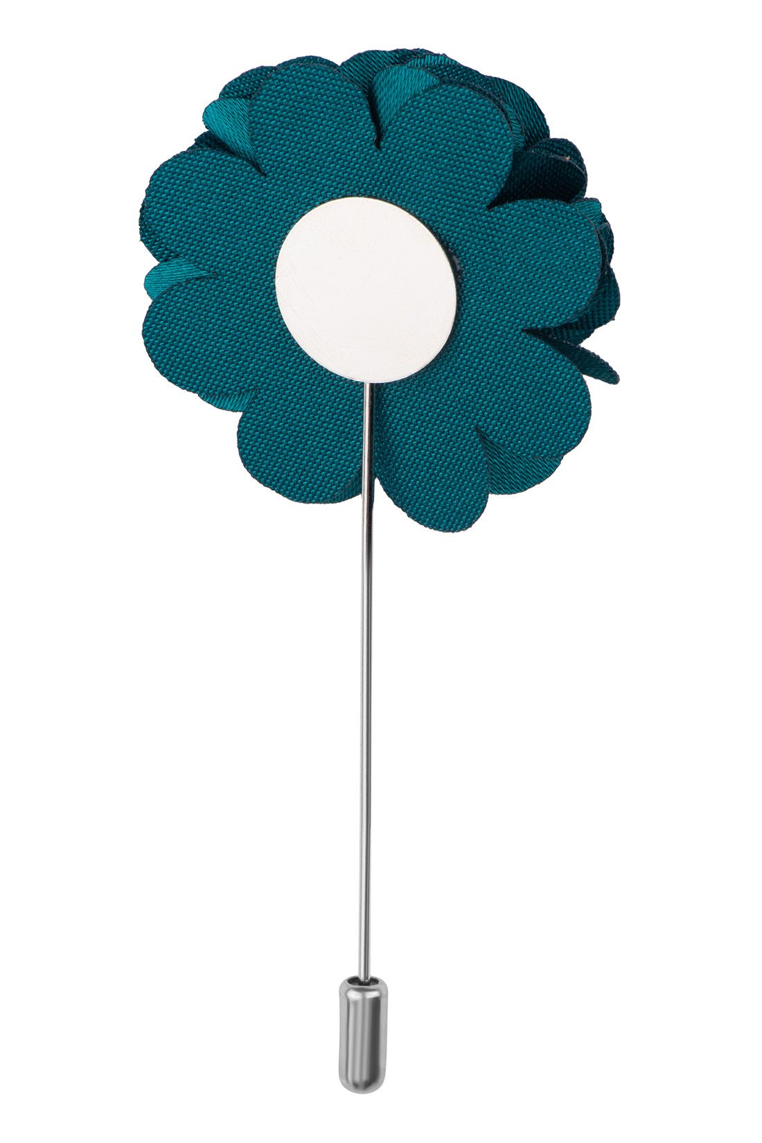 Green Marigold Flower Lapel Pin for Men