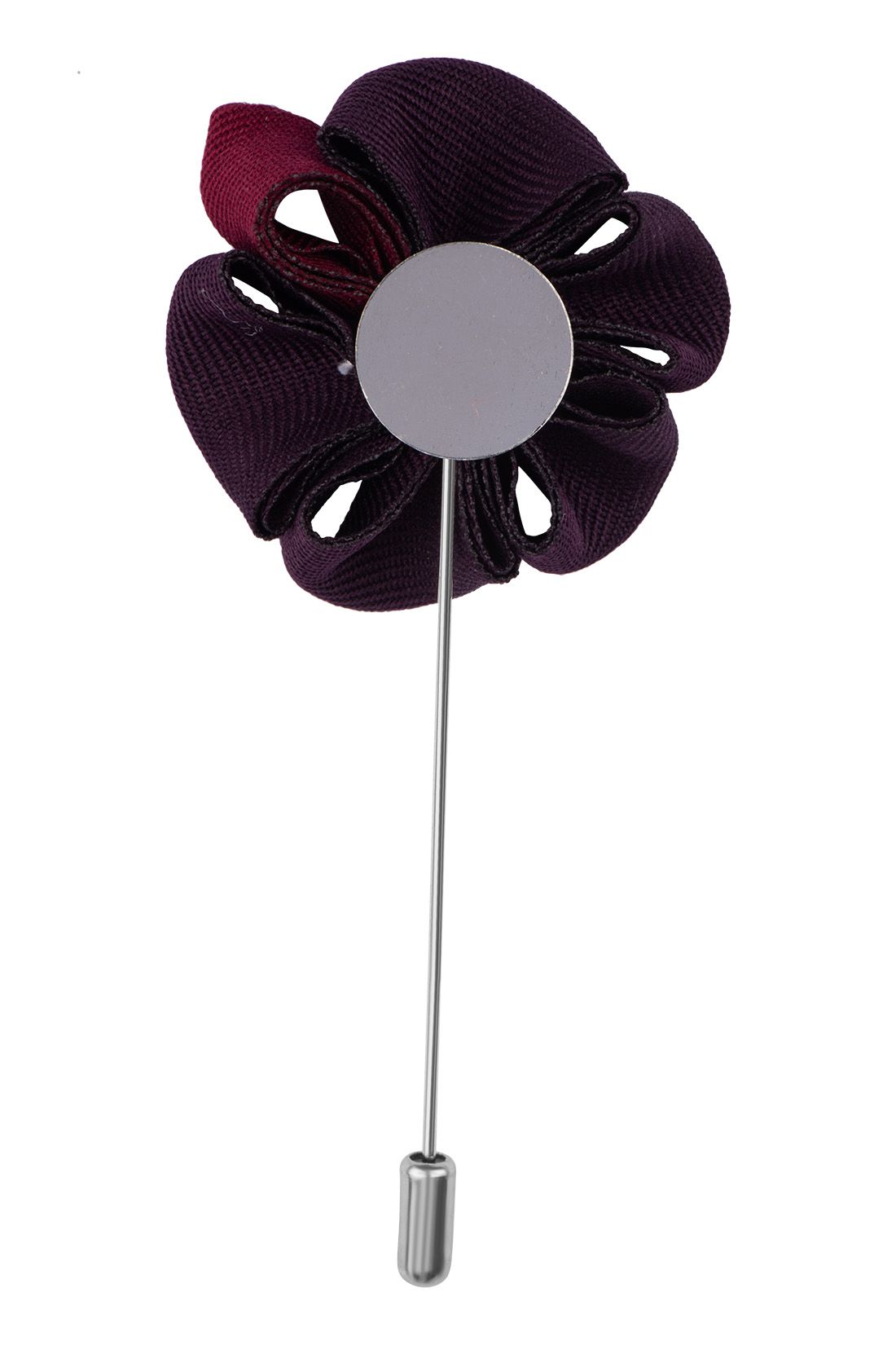 Gazania Purple Flower Lapel Pin for Men