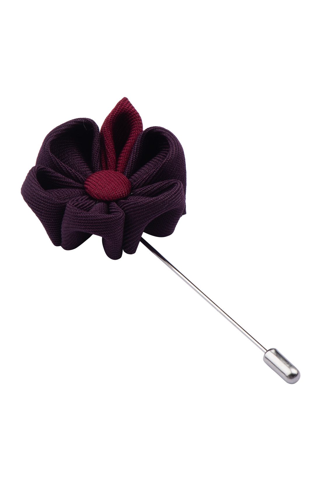 Gazania Purple Flower Lapel Pin for Men