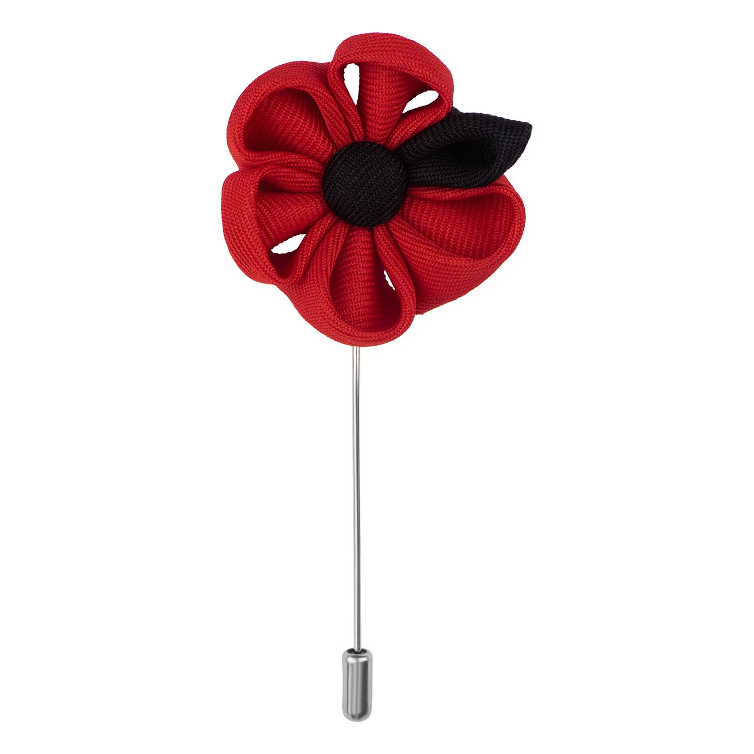 Gazania Red Flower Lapel Pin for Men