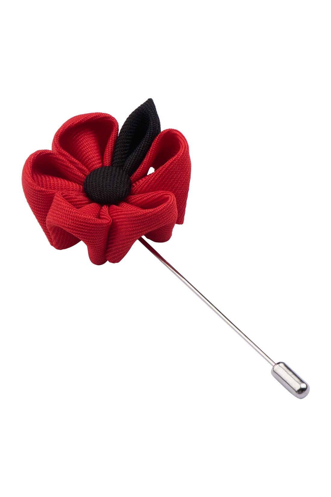 Gazania Red Flower Lapel Pin for Men