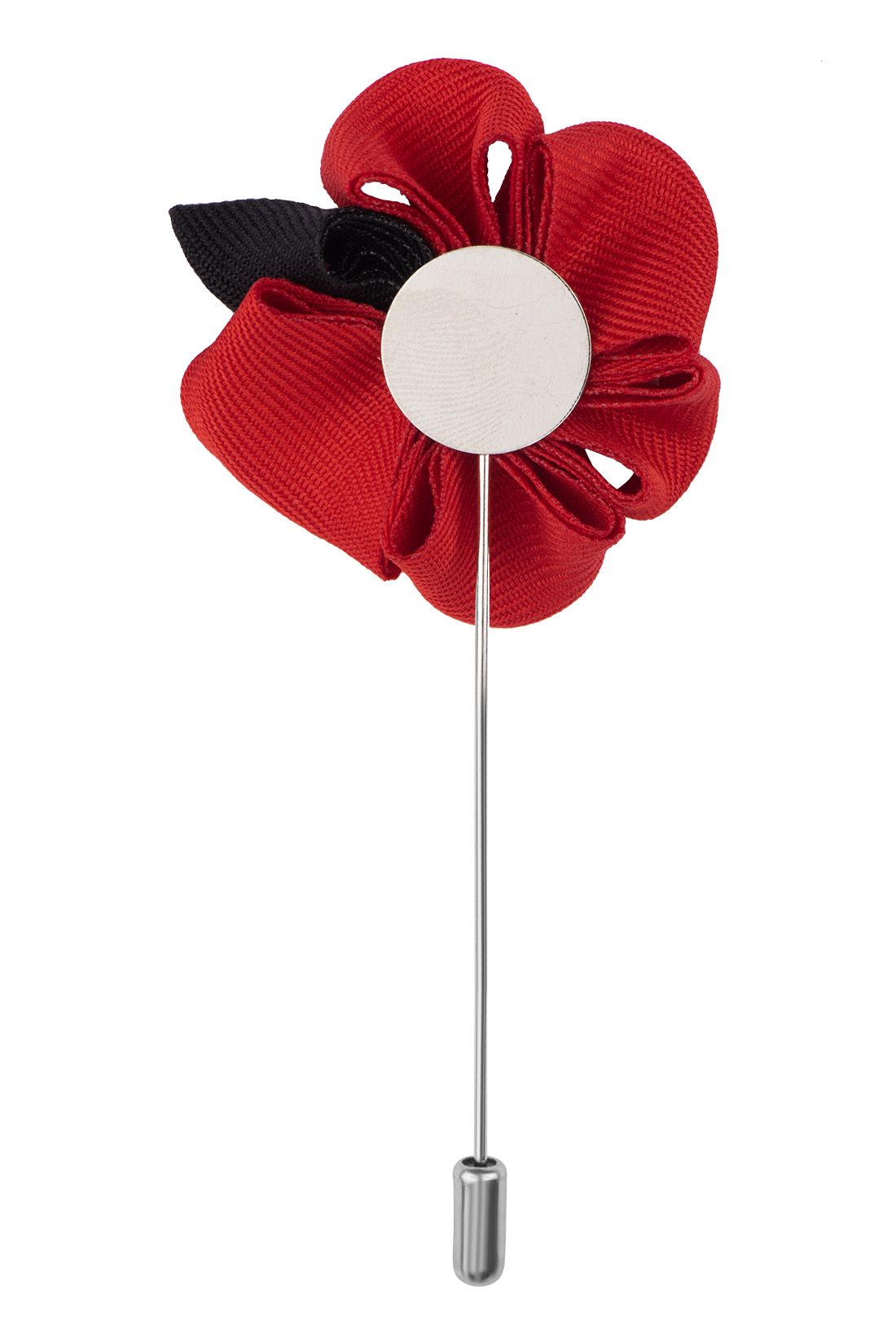 Gazania Red Flower Lapel Pin for Men