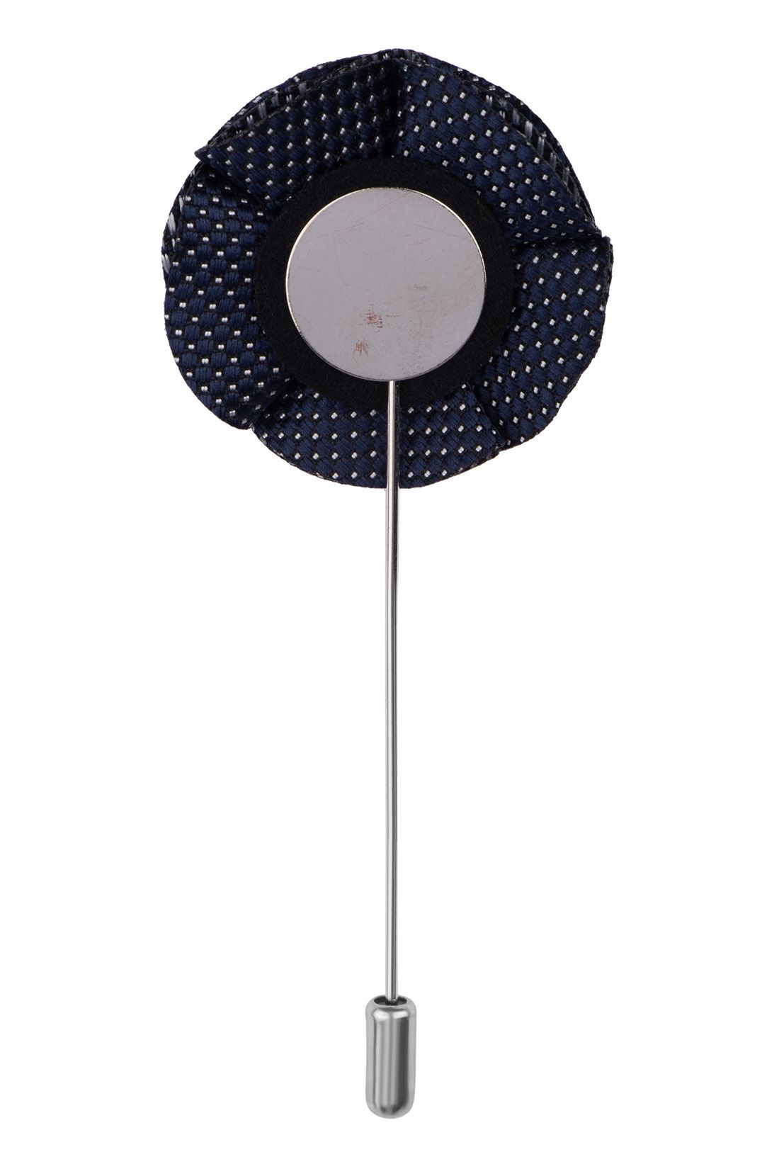 Blossom Blue Flower Lapel Pin for Men