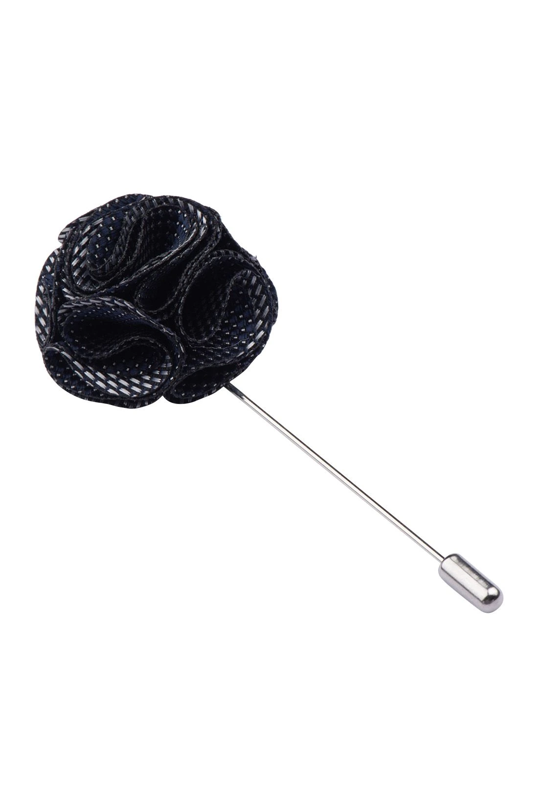 Blossom Blue Flower Lapel Pin for Men