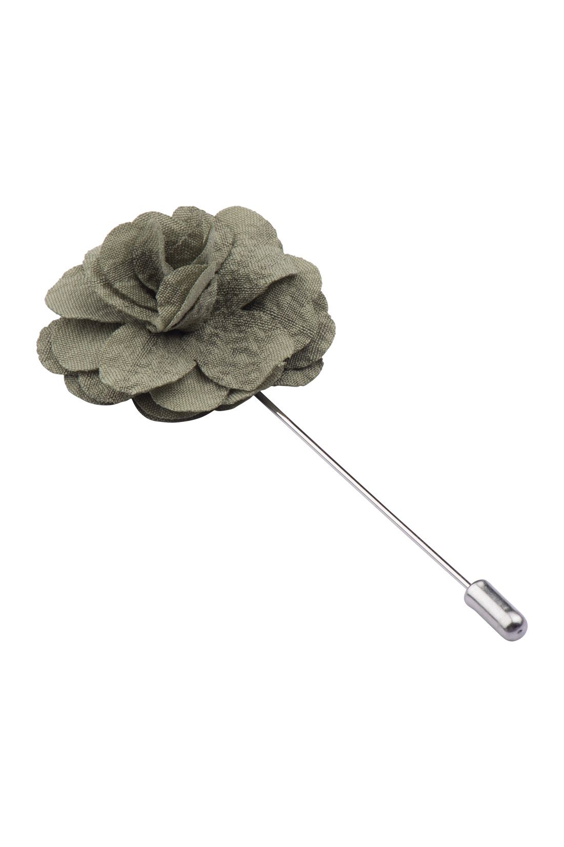 Crocus Green Flower Lapel Pin for Men