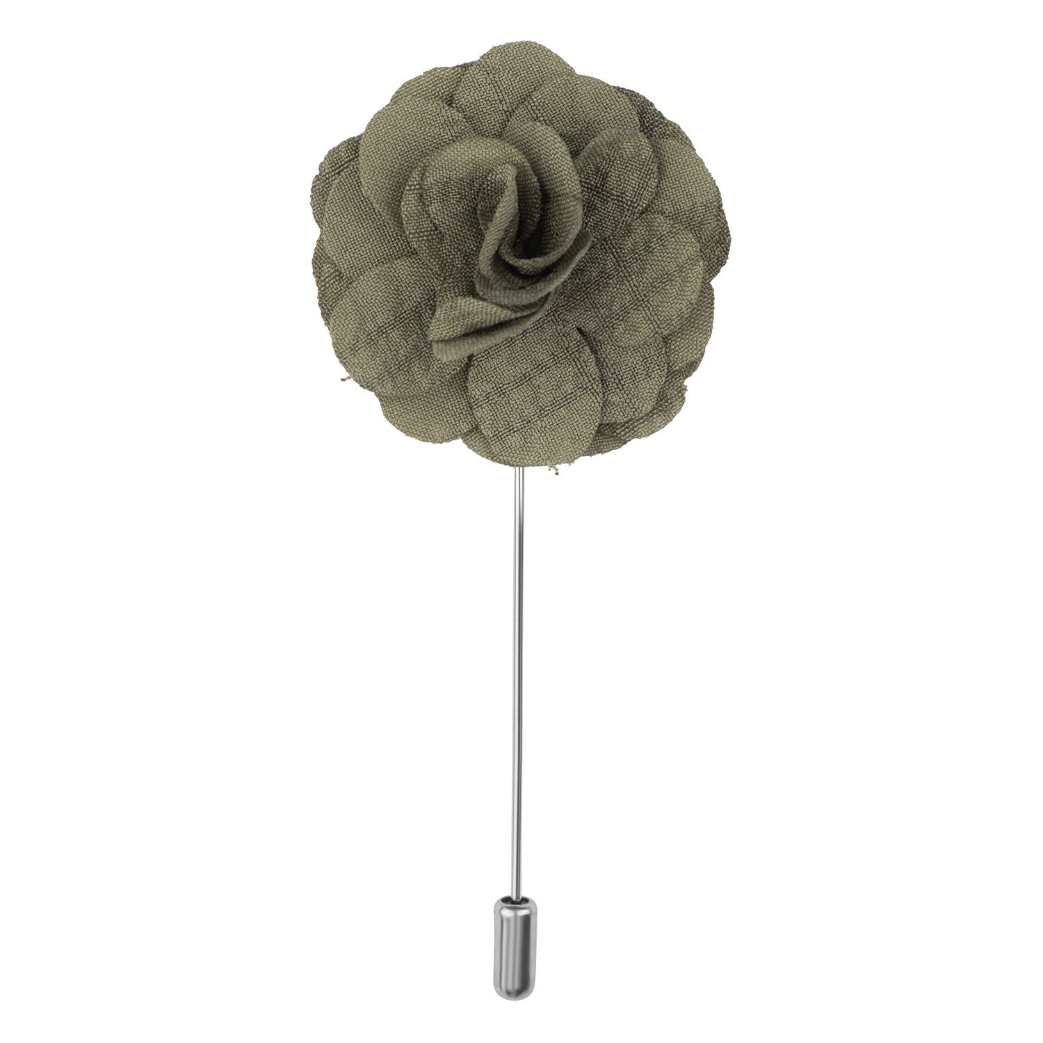 Crocus Green Flower Lapel Pin for Men
