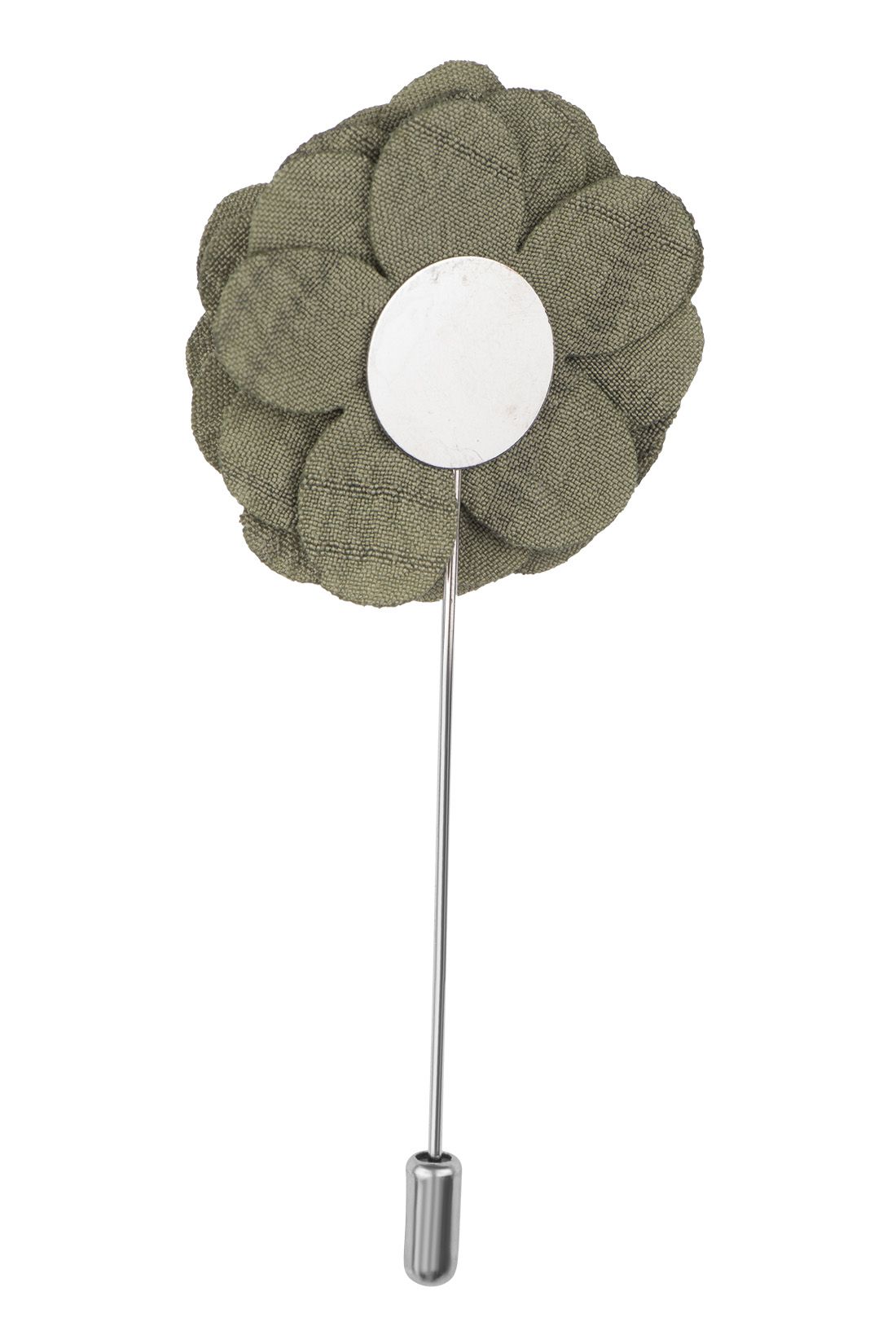 Crocus Green Flower Lapel Pin for Men