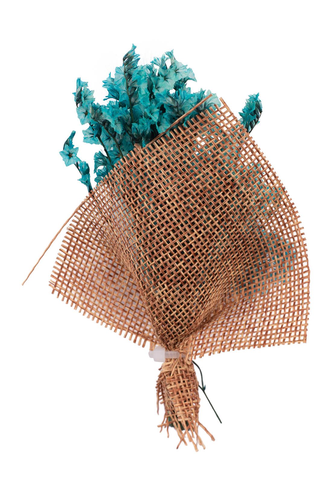 Babys Breath Teal Flower with Blue Feather Wedding Boutonniere for Men
