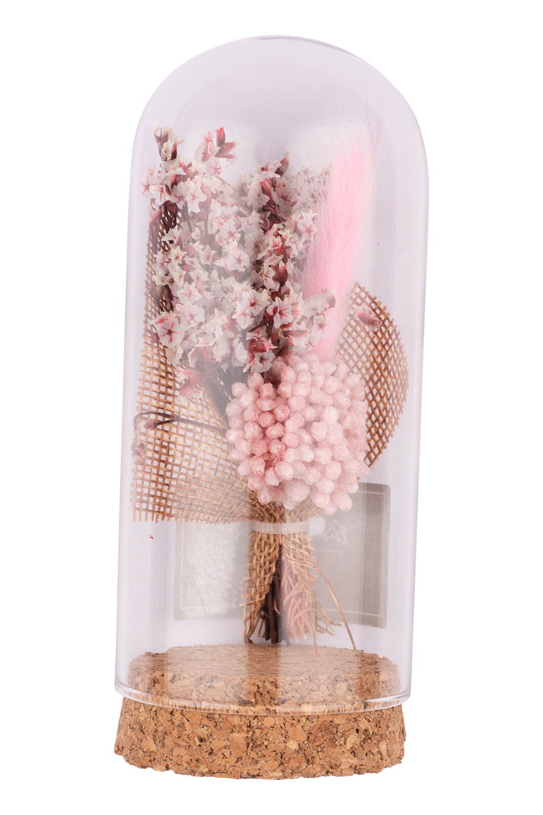 Babys Breath White Flower with Pink Feather Wedding Boutonniere for Men