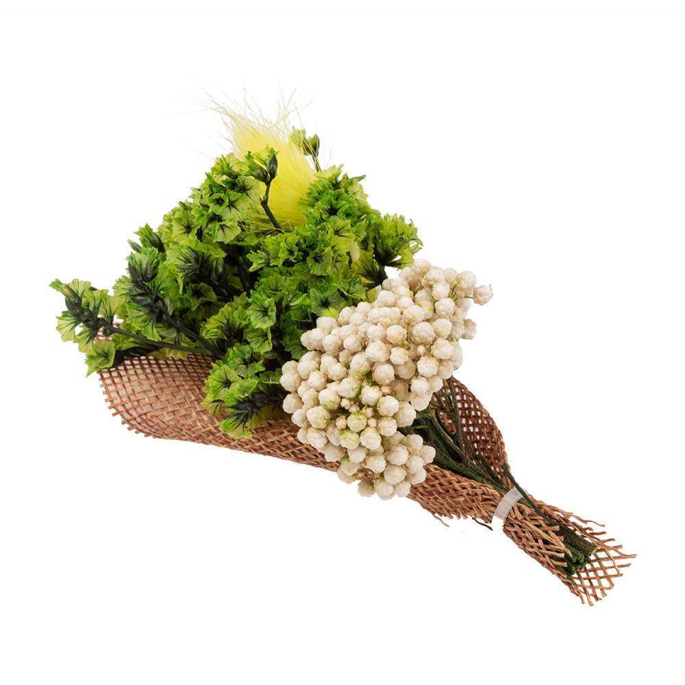Baby Breath Green Flower Boutonniere for Men