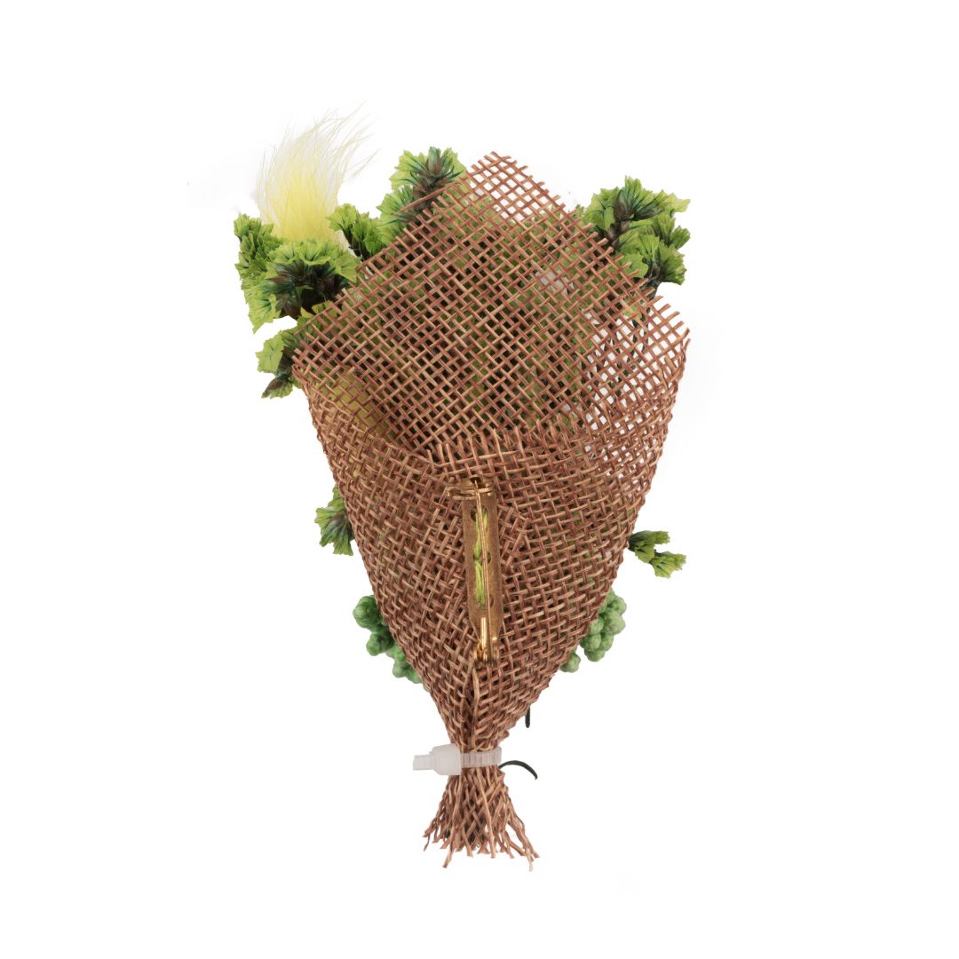 Baby Breath Green Flower Boutonniere for Men