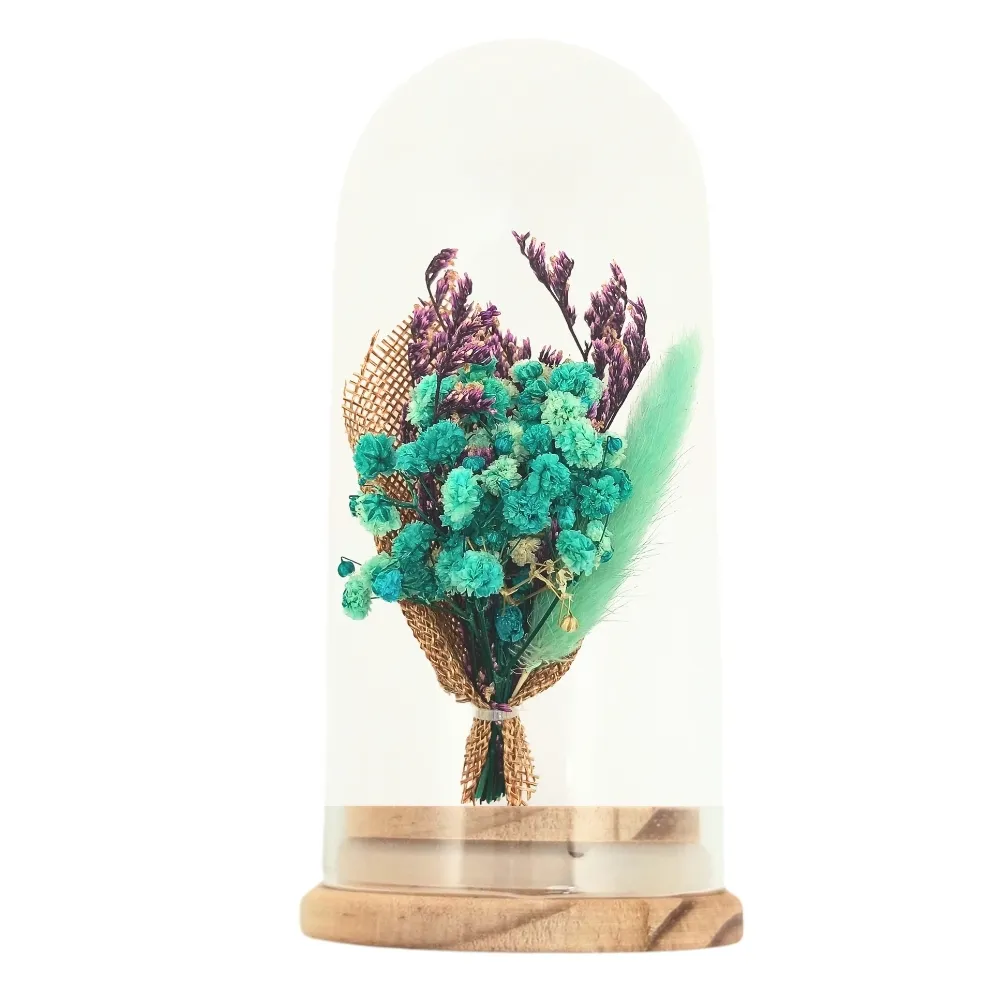 Teal Green and Purple Artificial Flower Boutonniere for Weddings and Events for Men