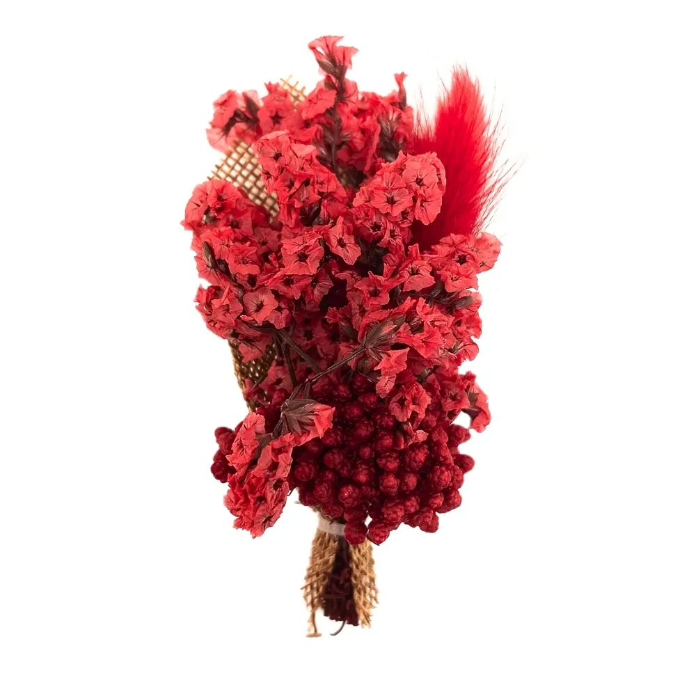 Bold Red Artificial Flower Boutonniere for Weddings and Formal Events for Men