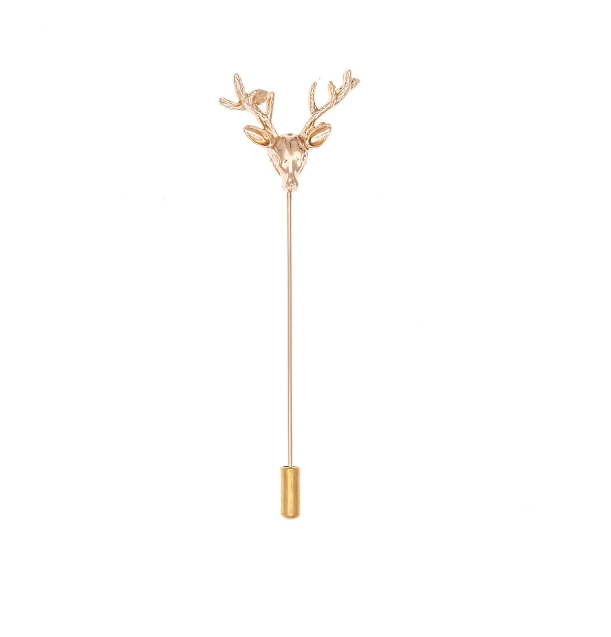 Gold Lapel Pin Brass Accessory for Men