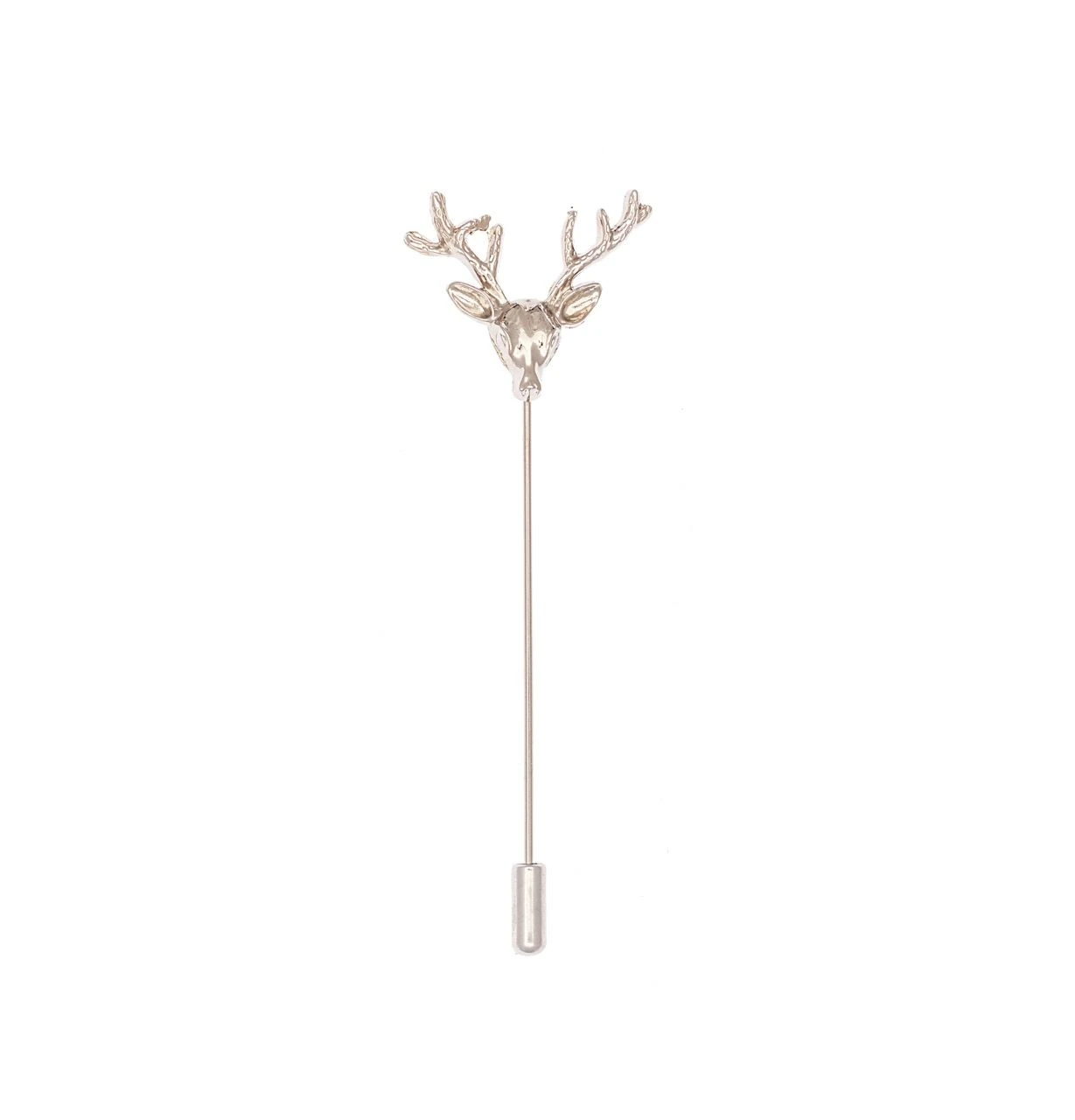 Silver Lapel Pin Brass Accessory for Men