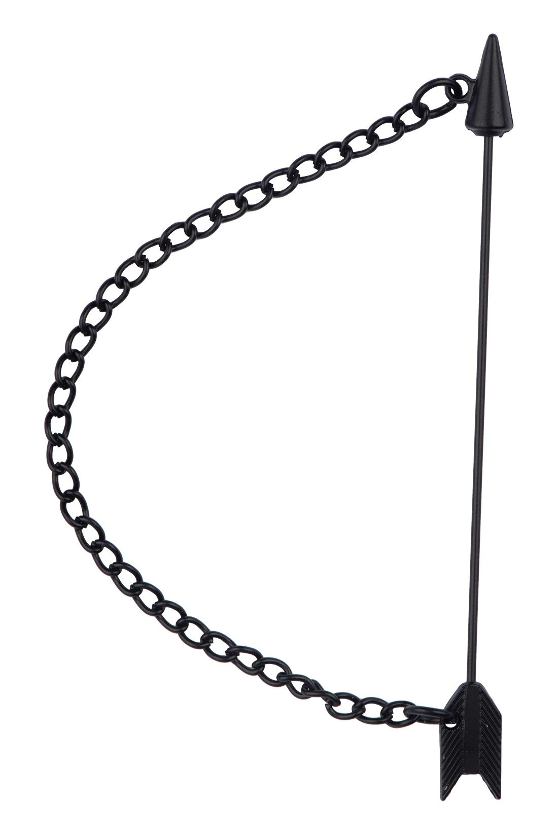 Black Lapel Pin Brass Accessory for Men