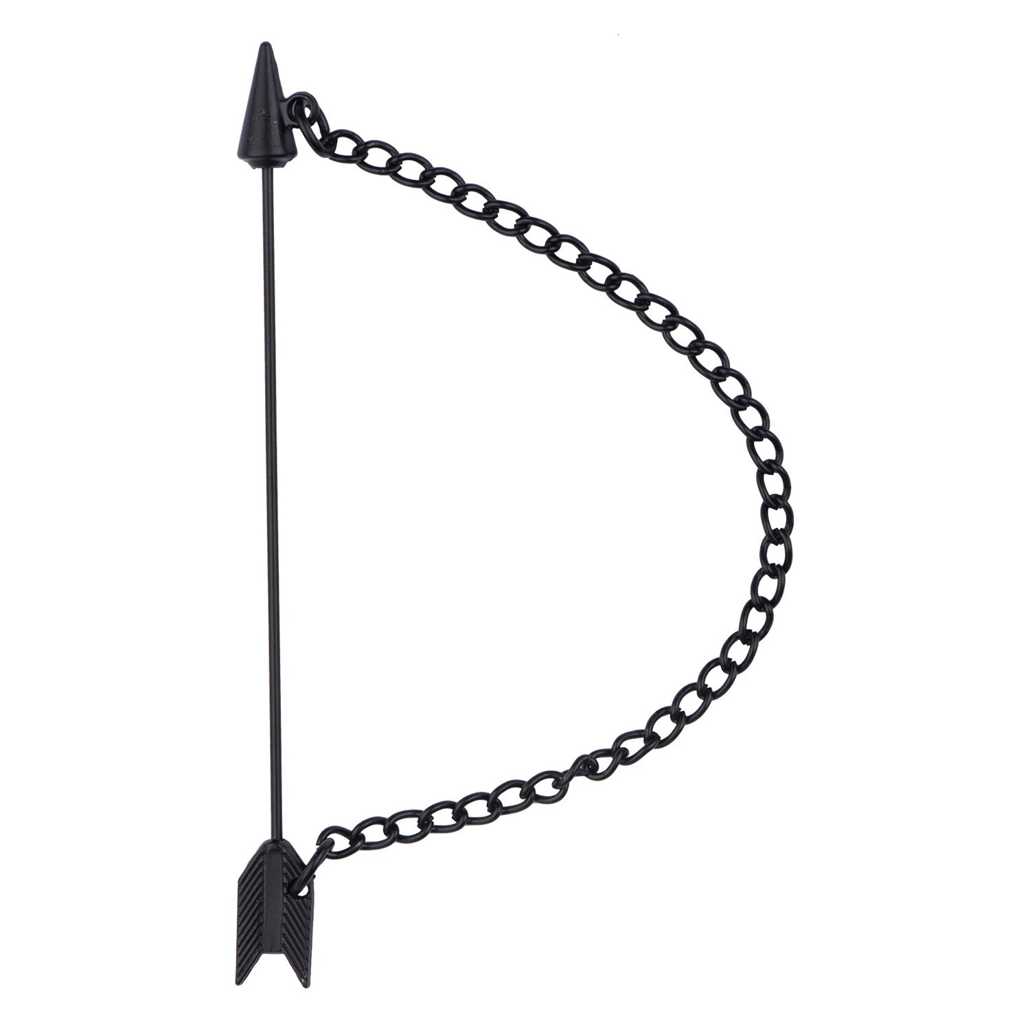 Black Lapel Pin Brass Accessory for Men