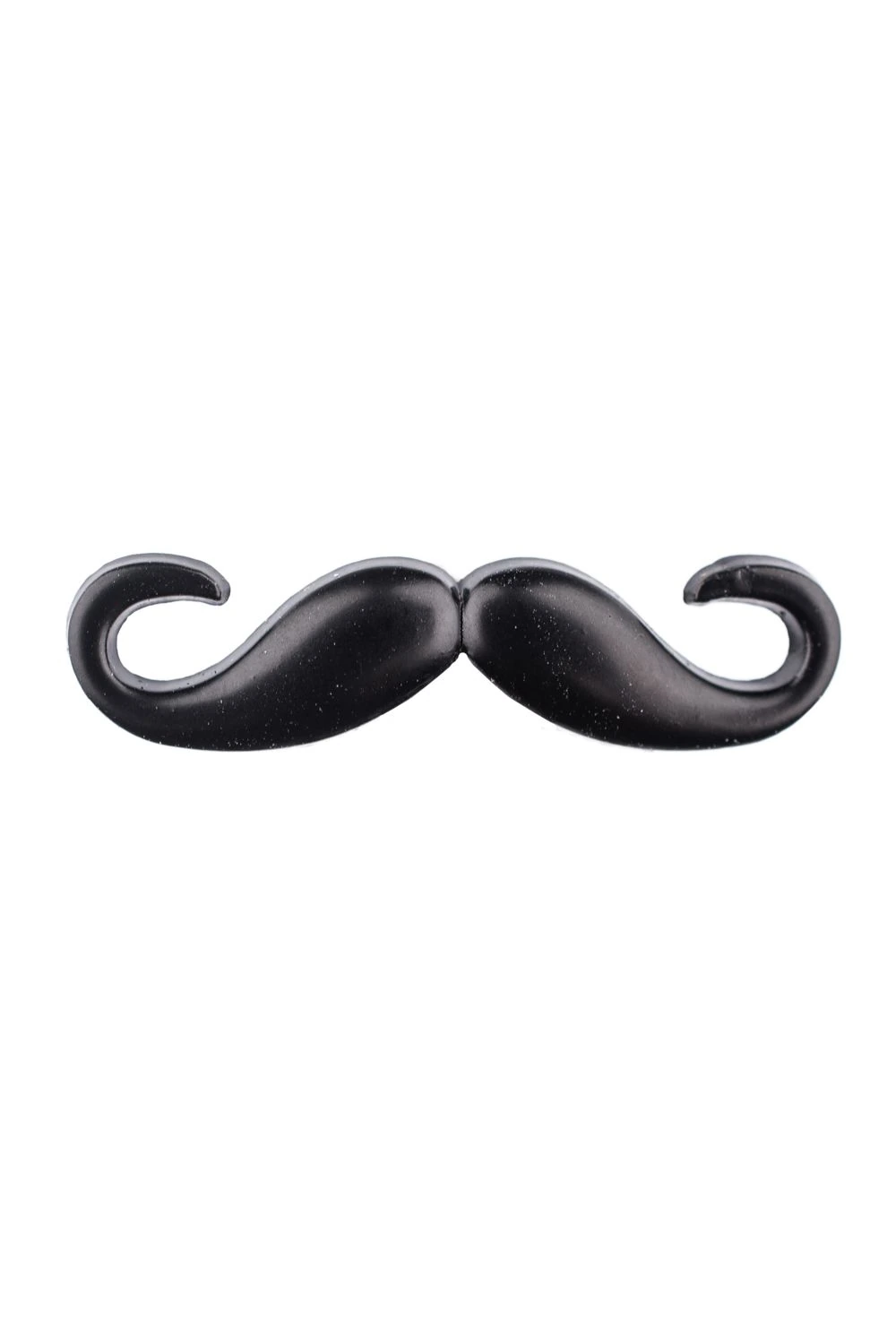 Mini Moustache Black Brass Lapel Pin for Men
