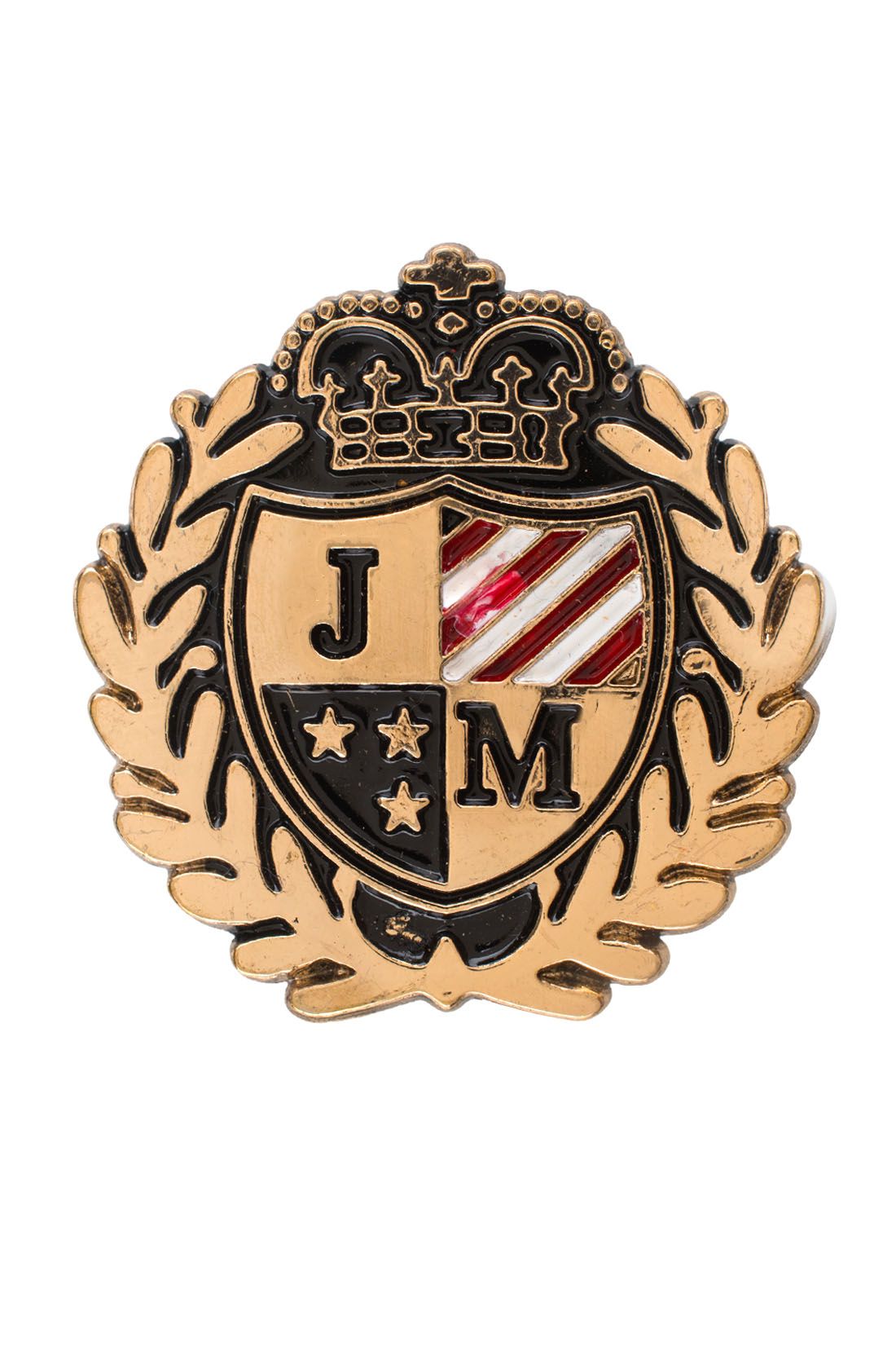 University Badge Gold Brass Lapel Pin for Men