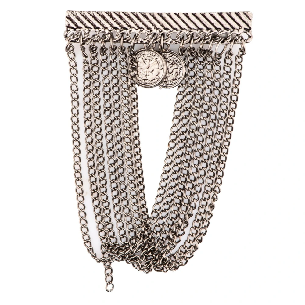 Zarome Gunmetal Chain Brass Lapel Pin for Men