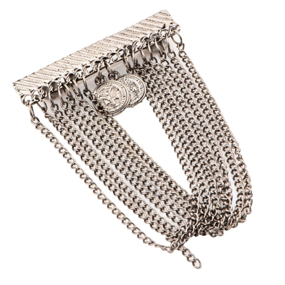 Zarome Gunmetal Chain Brass Lapel Pin for Men