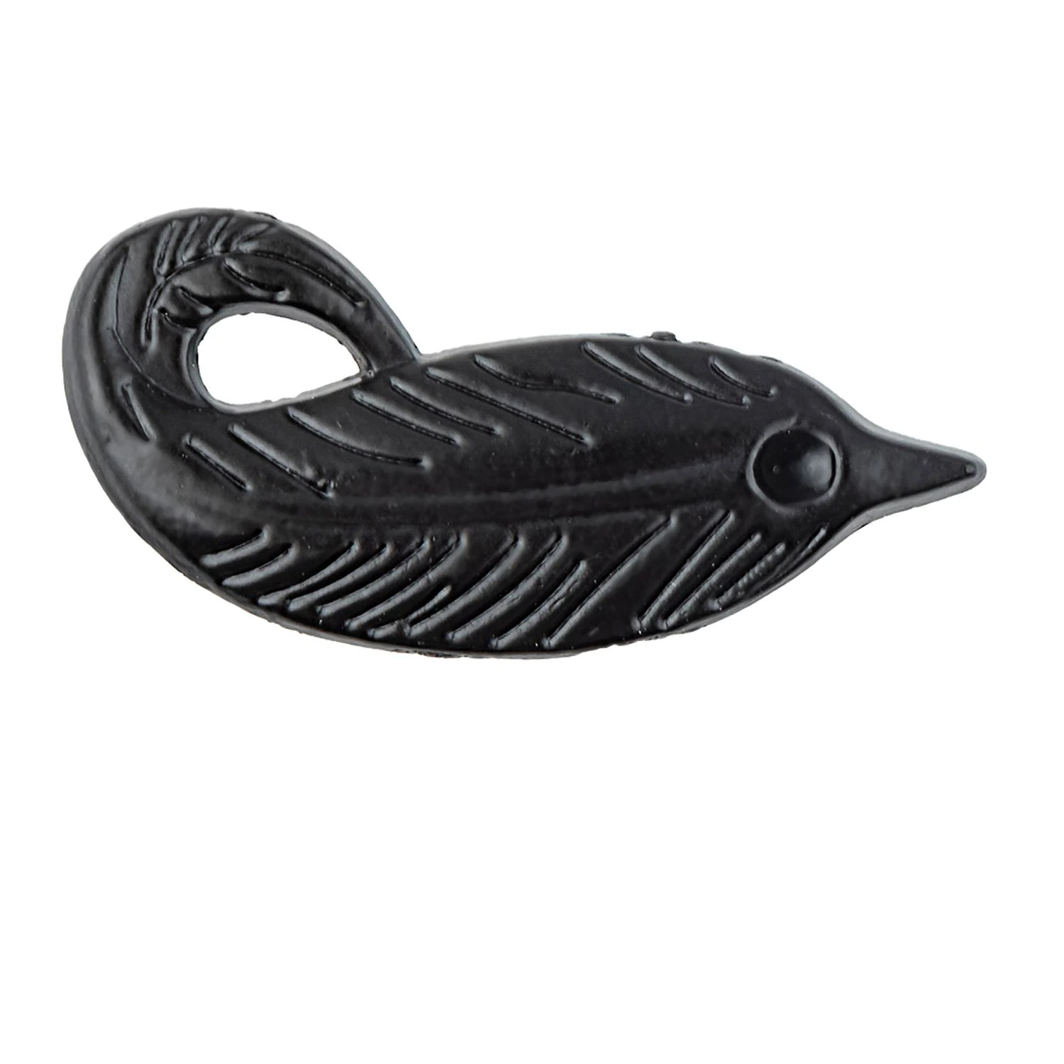 Mini Leaf Black Brass Lapel Pin for Men
