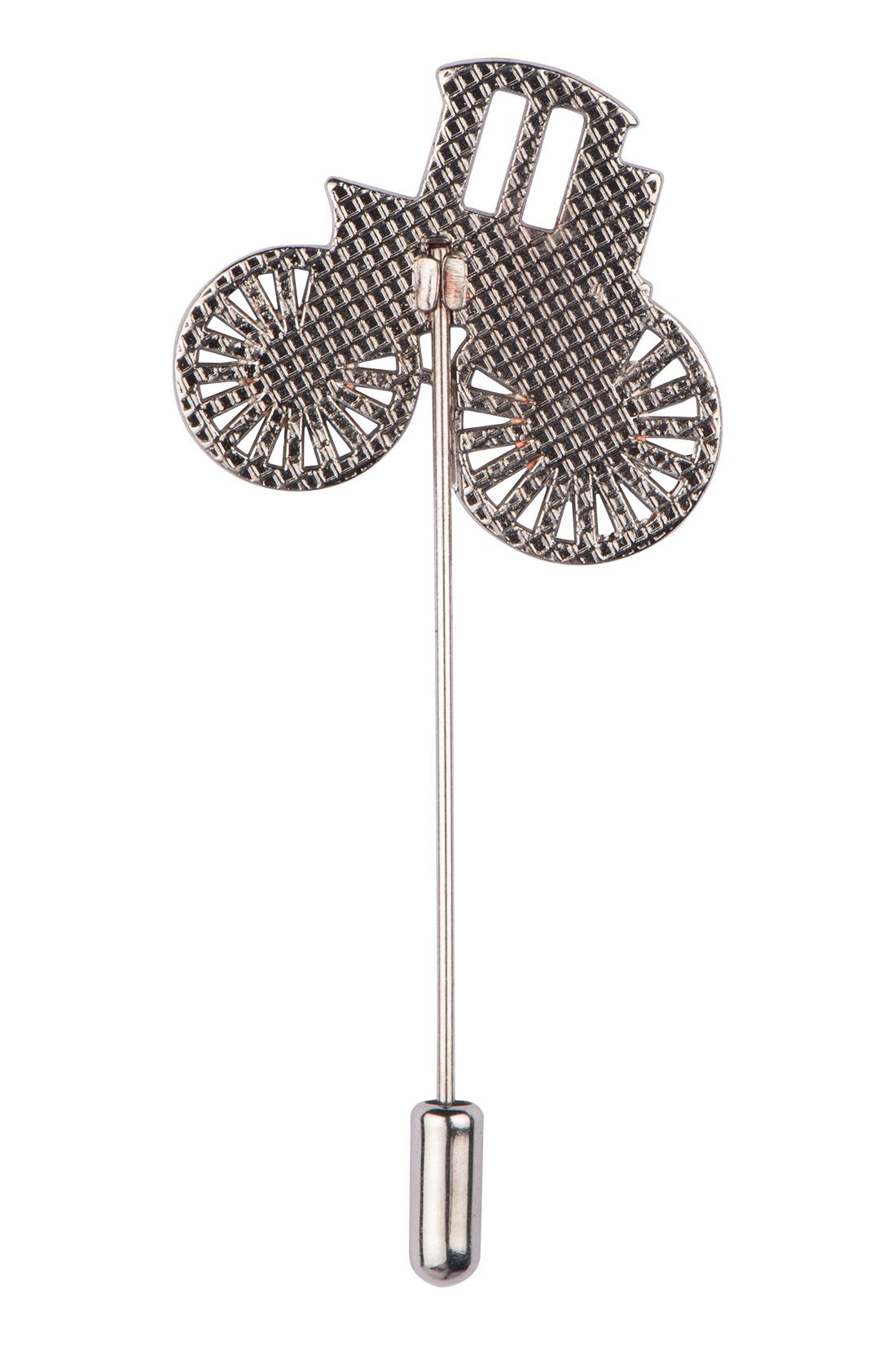 Old Buggy Silver Brass Lapel Pin for Men