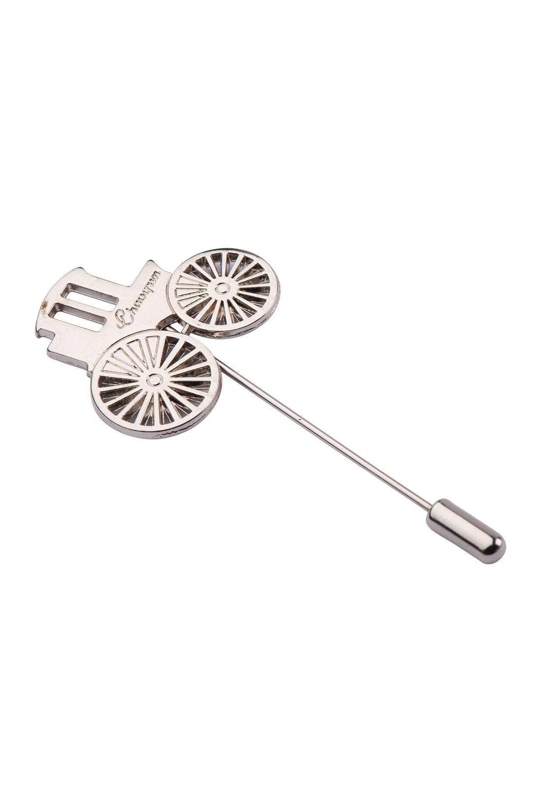Old Buggy Silver Brass Lapel Pin for Men