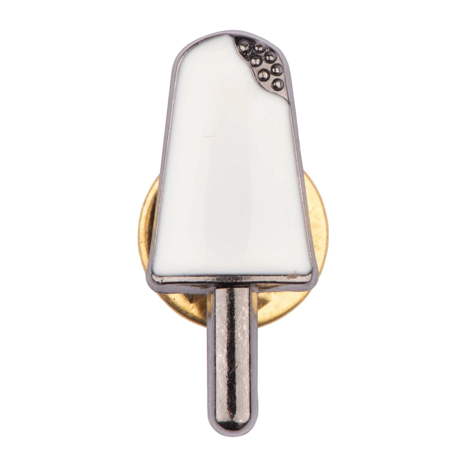Candy Icecream White Brass Lapel Pin for Men