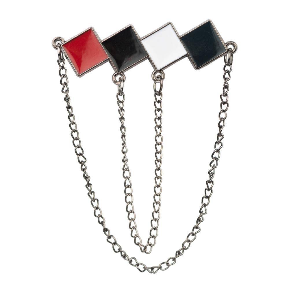 4 Square Multi Brass Lapel Pin for Men