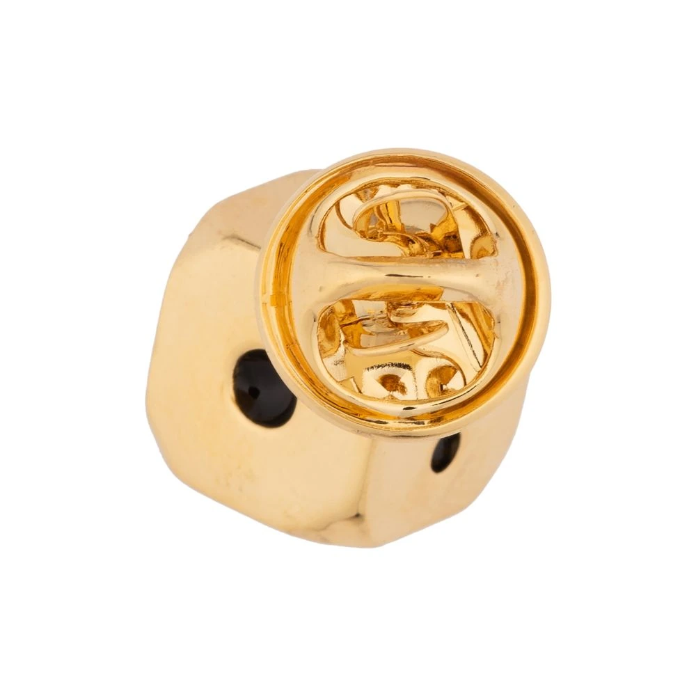 Golden Dice Metal Brass Lapel Pin for Men