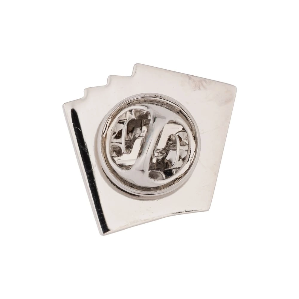 Silver Ace Card Metal Lapel Pin Brass Lapel Pin for Men