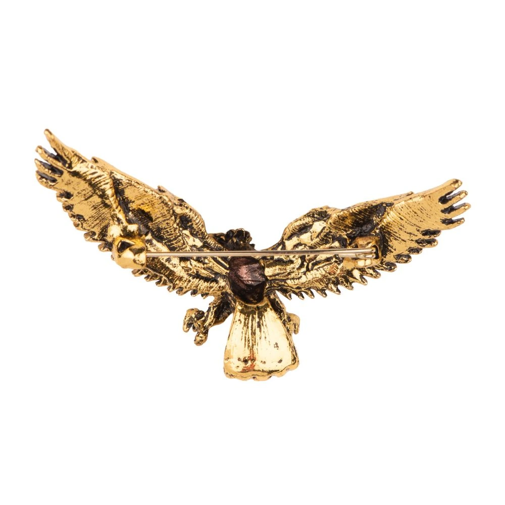 Gold Eagle Metal Brass Lapel Pin for Men