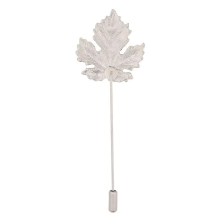 Silver Maple Leaf Metal Brass Lapel Pin for Men